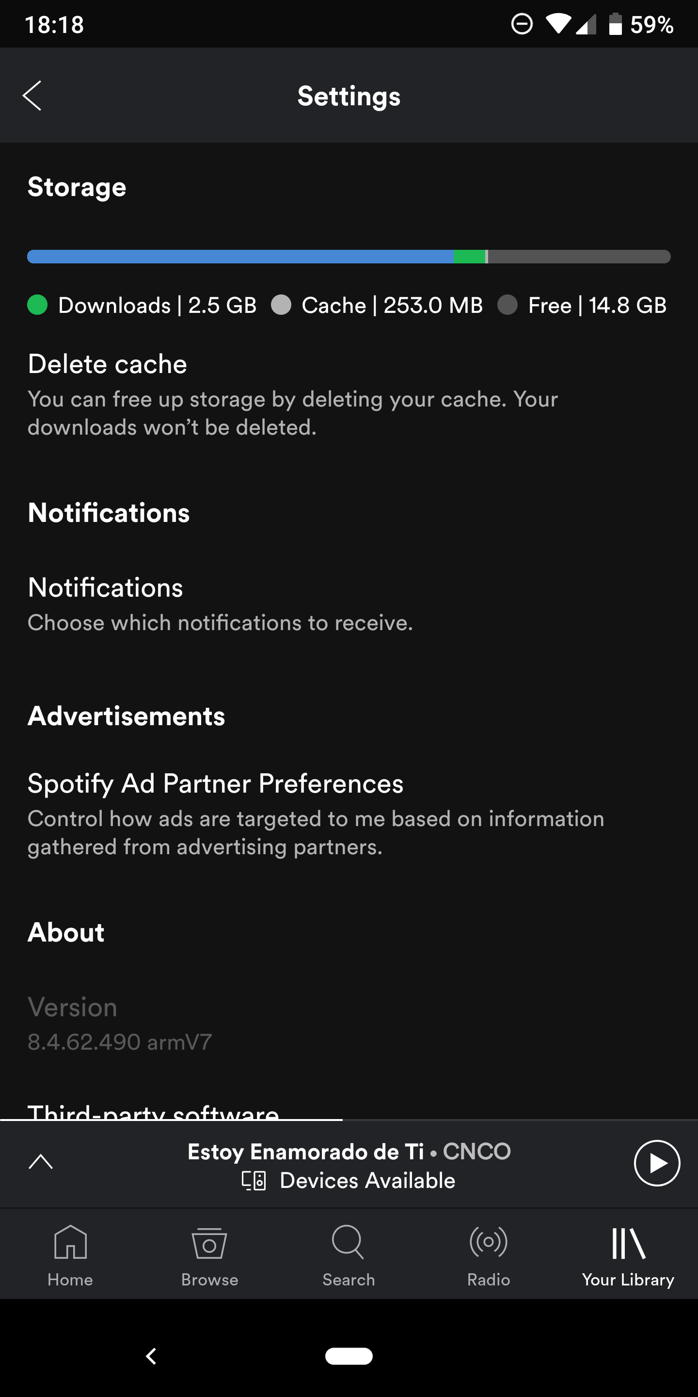 Clear Spotify App Data